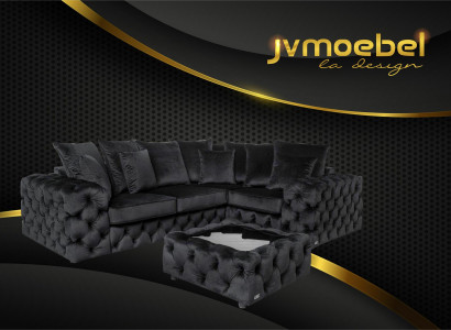 Chesterfield corner sofa, corner couch, upholstered corner set, couches, sofa, couch, velvet, new